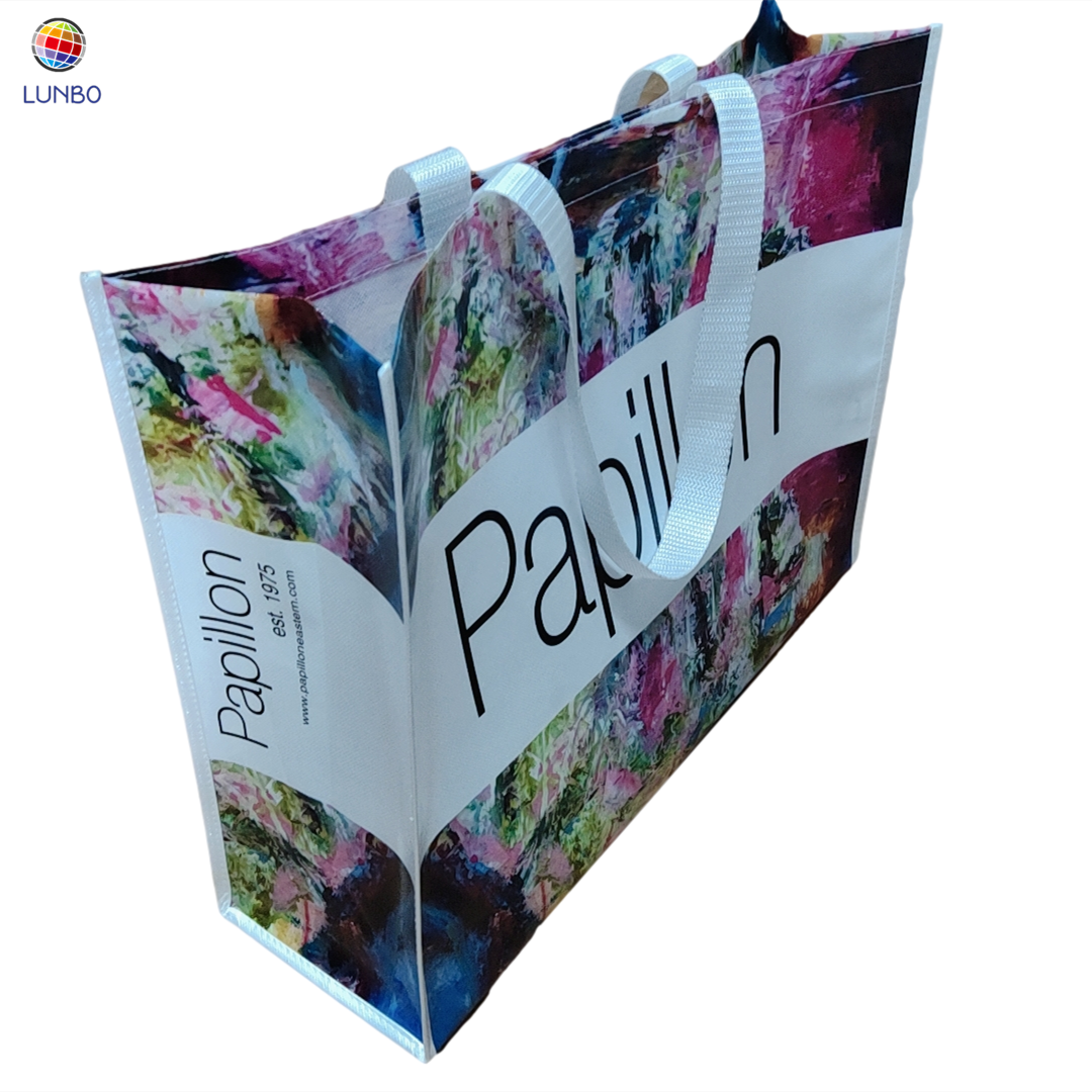 Custom Recycle Laminated Non Woven Shopping Bag For Clothes