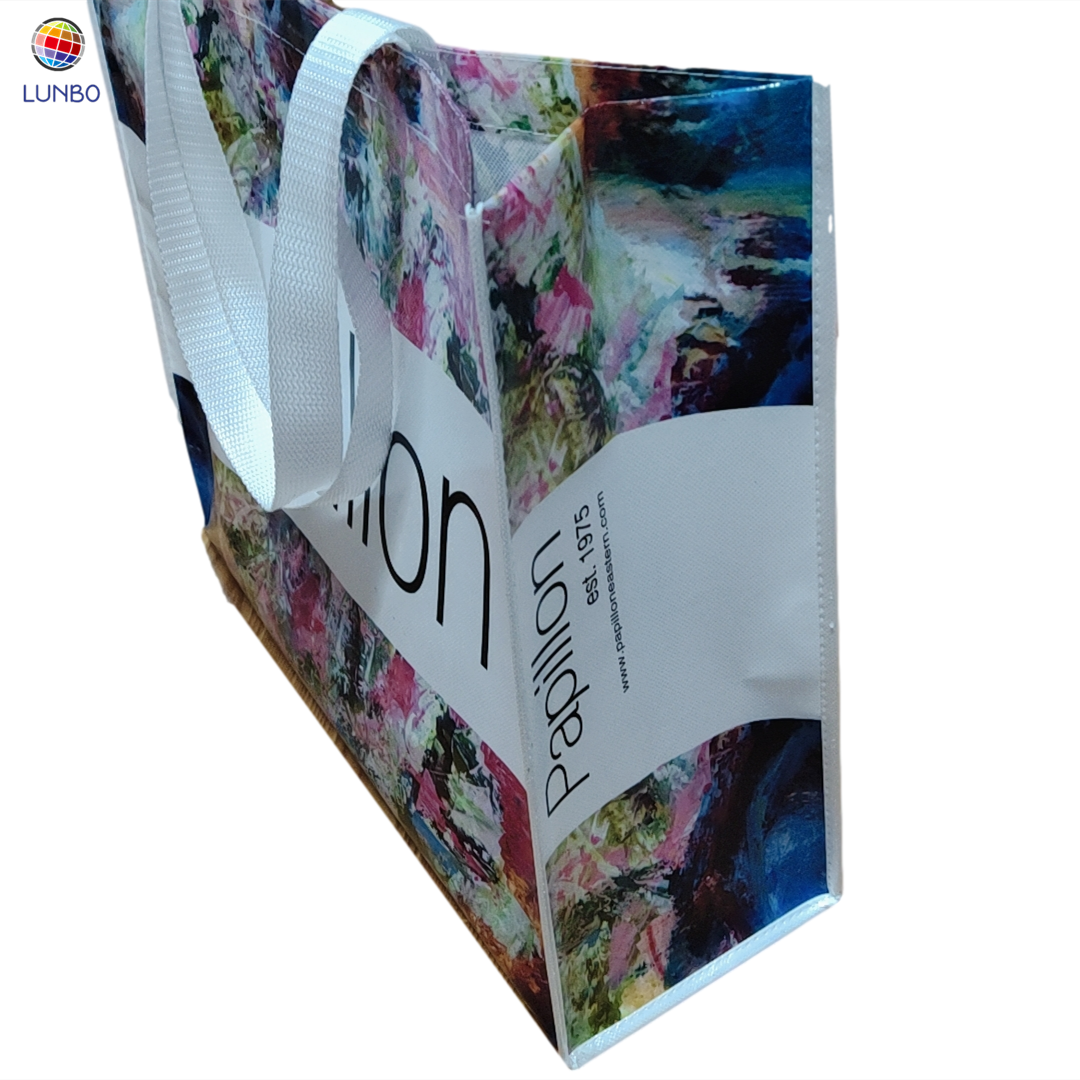 Custom Recycle Laminated Non Woven Shopping Bag For Clothes