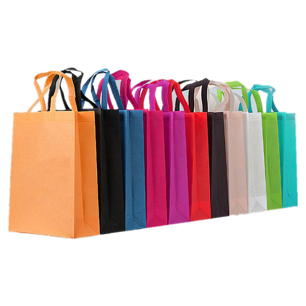 Custom Logo Printed Reusable Non-Woven Tote Shopping Bag Eco-Friendly Handled Bag for Gifts Promotions Packing Shipped Ningbo