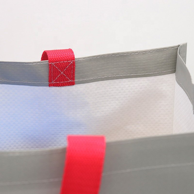 High Quality Eco Friendly Bopp Laminated PP Woven Bag Reusable Tote Shopping Bag With Custom Printed Logo