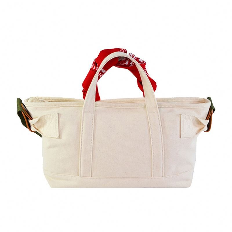 Factory sale Various Specifications Low Price Green Shopping Bag Sona Package Fashion design canvas tote bag with zipper