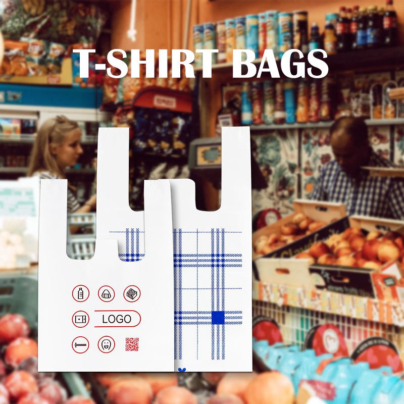 Cheap Supermarket Plastic Biodegradable Bag T-shirt Shopping Packaging Vest Bags
