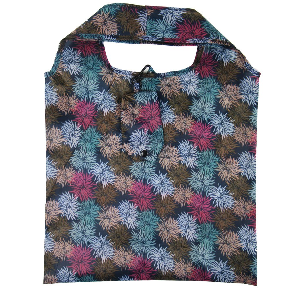custom promotion gift bags reusable folding shopping bag 210D polyester shopping bag Eco Waterproof Grocery Compact Folding