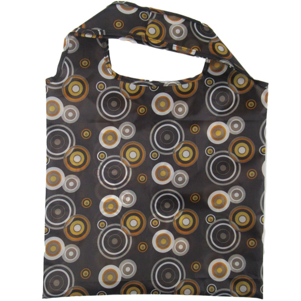 custom promotion gift bags reusable folding shopping bag 210D polyester shopping bag Eco Waterproof Grocery Compact Folding
