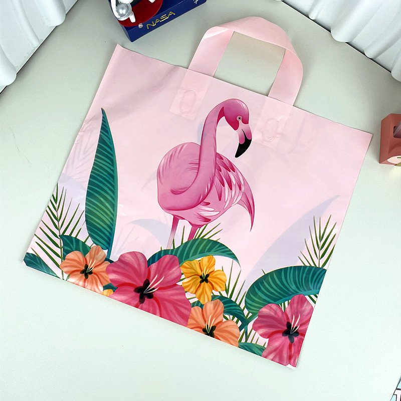 Yiwu Factory Wholesale Plastic Fire Bird Fashion Handbag Heavy Shopping Bag for Clothing Store for Packaging Clothing Socks