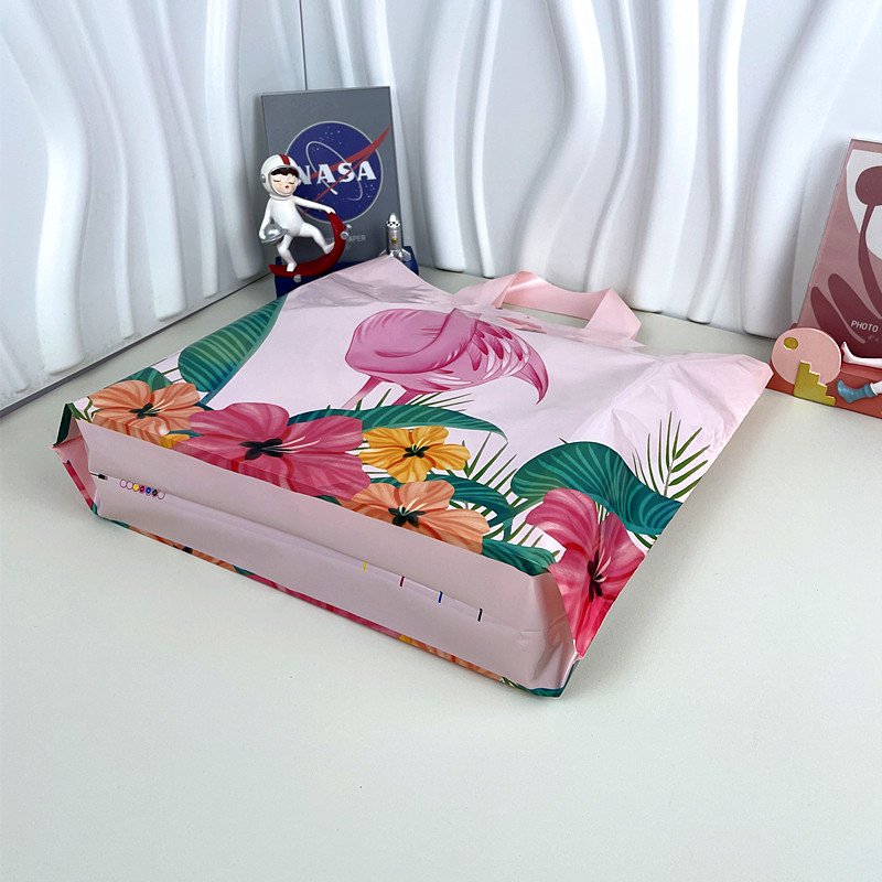 Yiwu Factory Wholesale Plastic Fire Bird Fashion Handbag Heavy Shopping Bag for Clothing Store for Packaging Clothing Socks