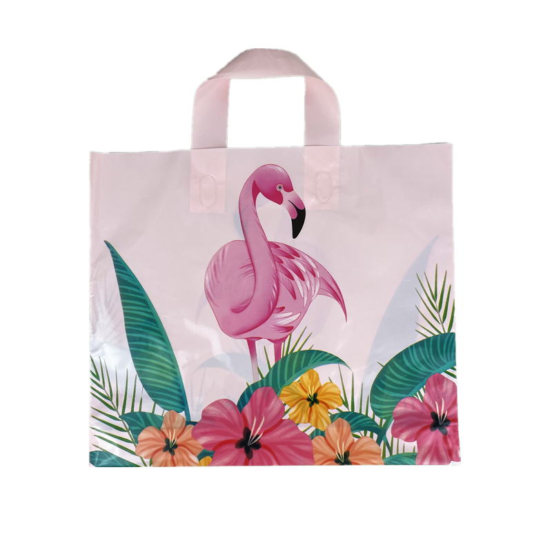 Yiwu Factory Wholesale Plastic Fire Bird Fashion Handbag Heavy Shopping Bag for Clothing Store for Packaging Clothing Socks