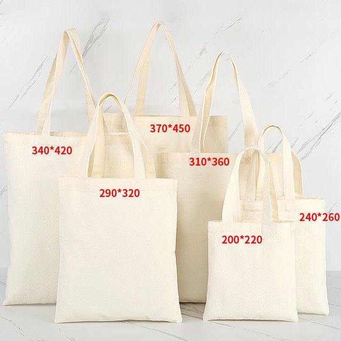 Natural Extra Plain Canvas Tote Bag With Logo Printing Lightweighr Shopping Bag Custom Nonwoven shopping Bags
