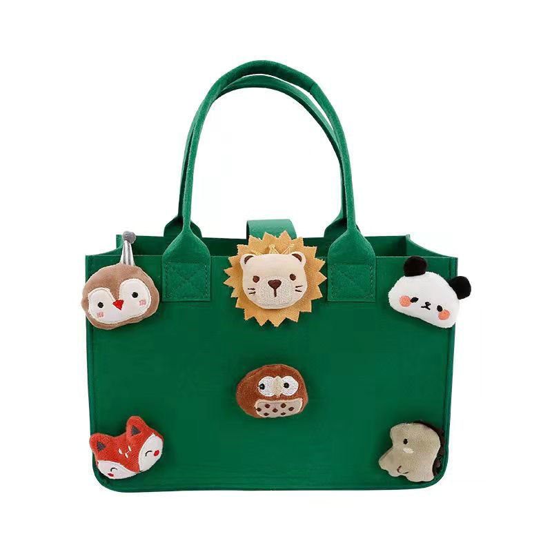 online shopping manufacturers kids toys eco-friendly custom logo small pink felt carry shopping tote gift bag