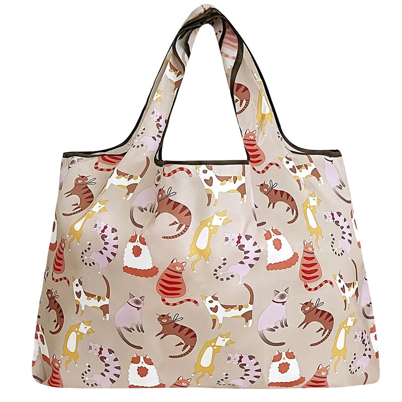 Multi Pockets Folding Walker Basket Tote Bag Foldable Tote Shopping Bag with Zip Foldable Tote Bag with Pouch with Pocket