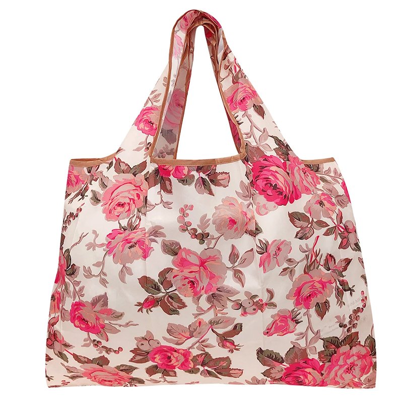 Multi Pockets Folding Walker Basket Tote Bag Foldable Tote Shopping Bag with Zip Foldable Tote Bag with Pouch with Pocket
