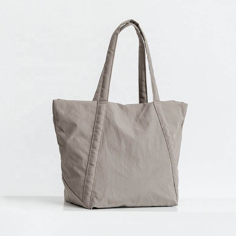 BSCI Factory Eco-friendly rPET Shopping Bag Custom outdoor fashion beach bag large canvas tote bag with clutch