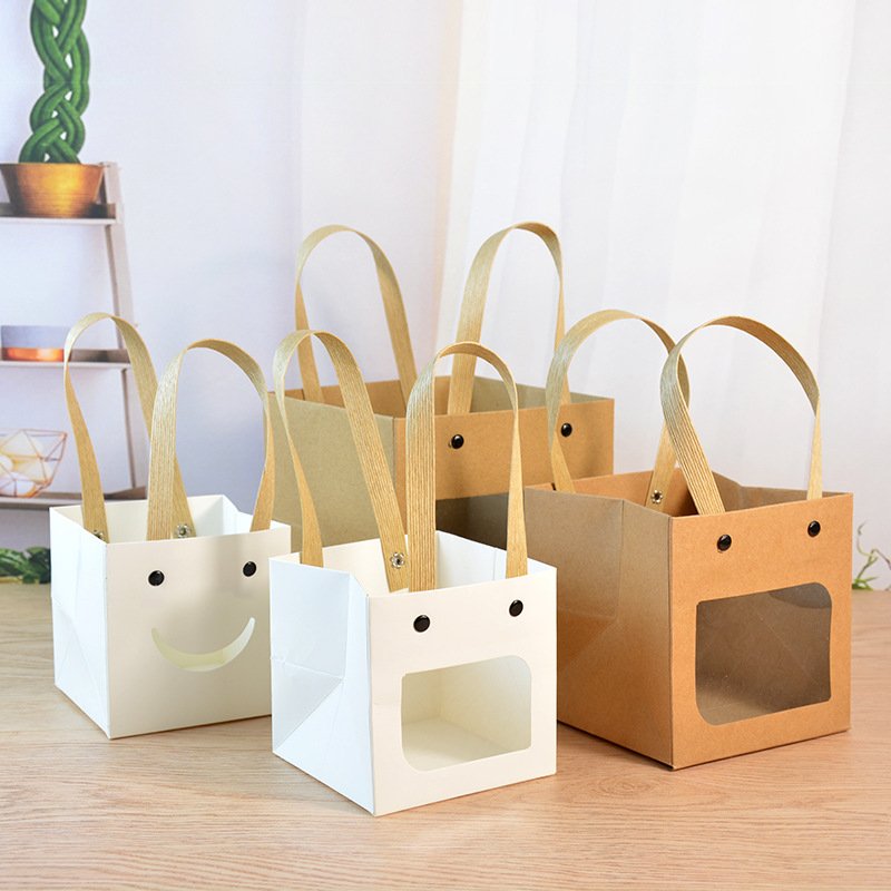 2023 Hot Selling Cartoon Christmas Gift Paper Shopping Bag With Handles