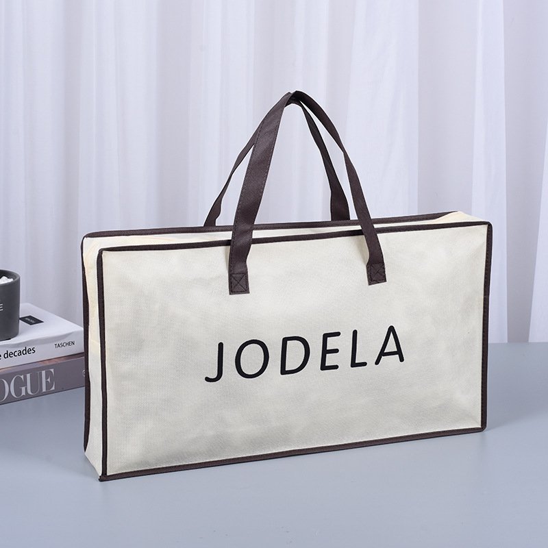 Wholesale Customized Printing Zipper Bag Laminated Non Woven Shopping Bag