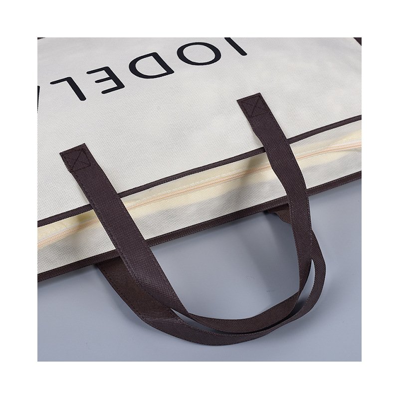 Wholesale Customized Printing Zipper Bag Laminated Non Woven Shopping Bag
