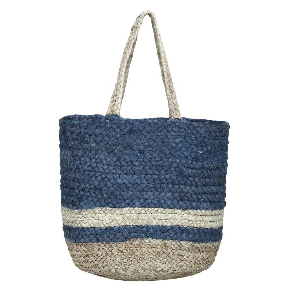 High Fashion Trending Eco-Friendly Colorful Jute Bags Macrame Crochet Whole Fashion Jute Shopping Bags for Everyday Use