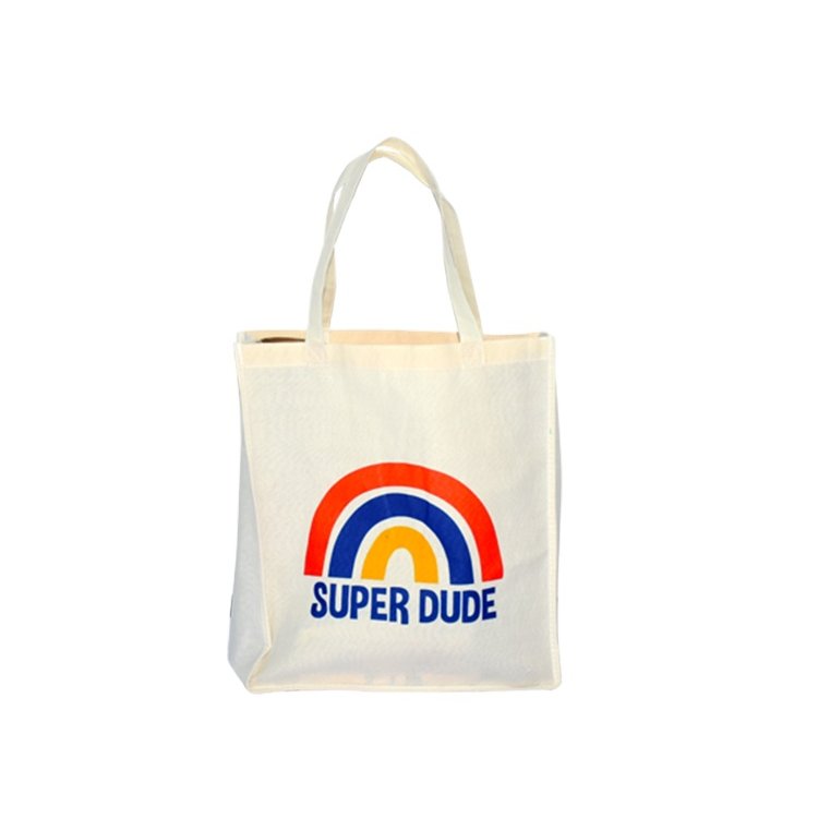 Wholesale Custom Cotton Canvas Shoe Tote Bag Women's Cotton Tote Grocery Shipping Bag