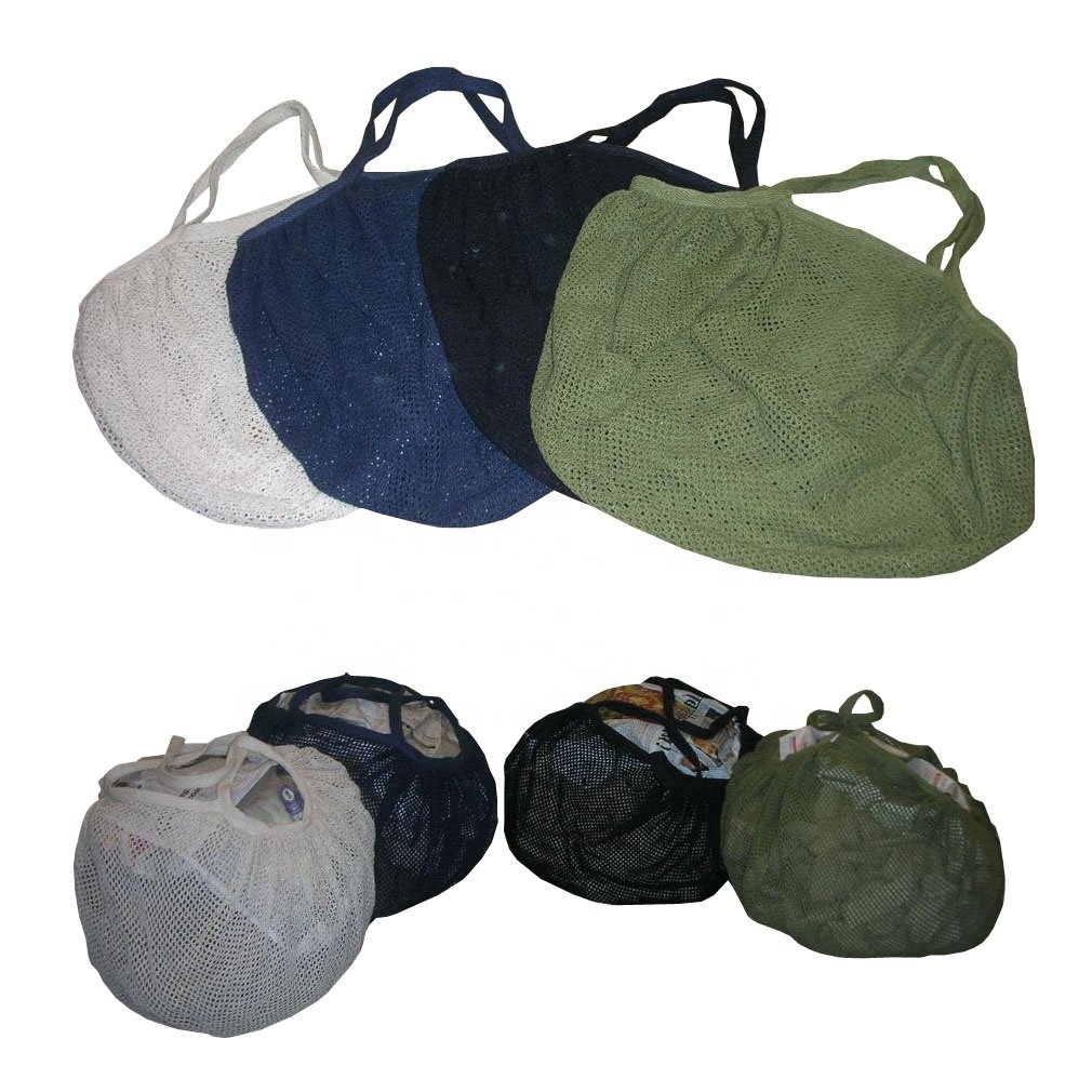 Hot Selling Natural Raw Cotton Vegetable Bag 100% natural cotton shopping carry storage bag with handle for fruit and vegetable