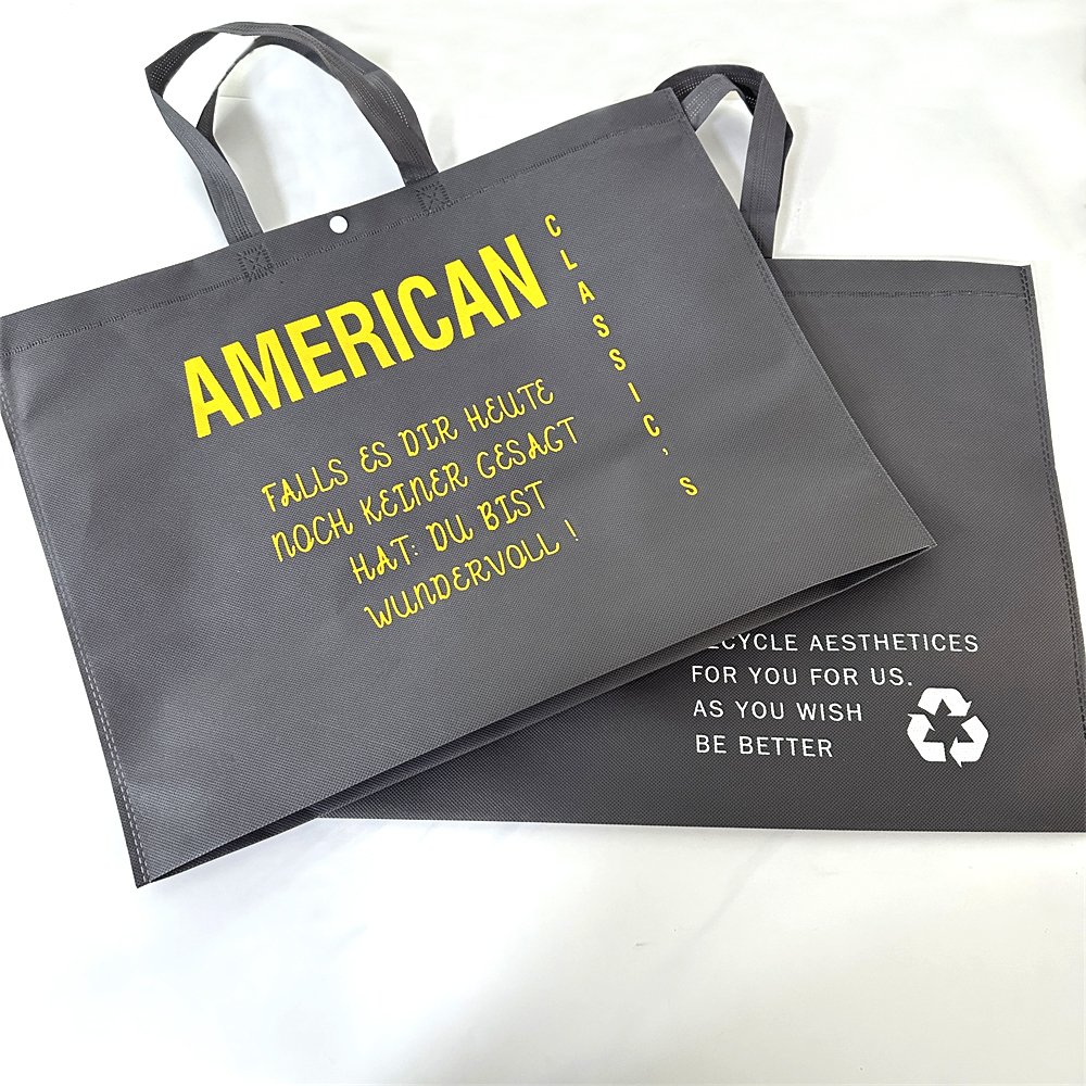 Wholesale Custom Logo Eco Laminated Reusable Non-Woven Printed Tote Shopping Bag Non Woven Tote Bag For Clothing