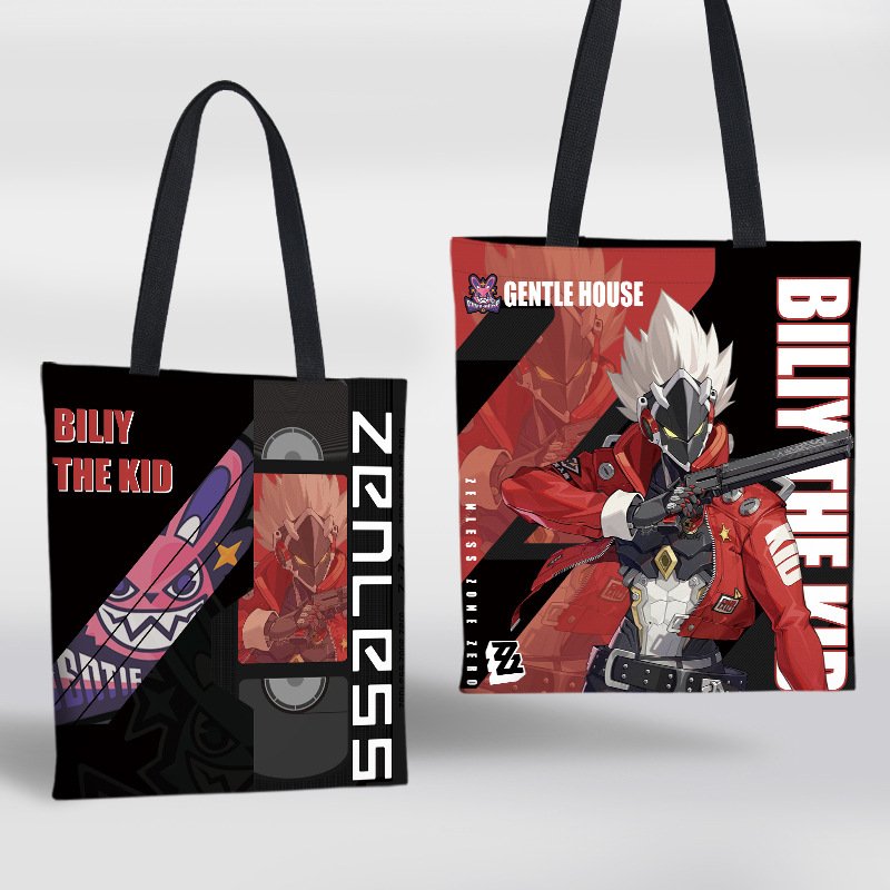 37*33cm New Game Zenless Zone Zero Anime Canvas Hand Bag Cosplay Anime Shopping Bag