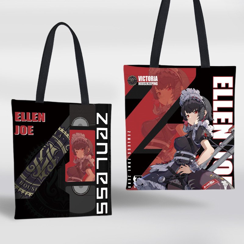 37*33cm New Game Zenless Zone Zero Anime Canvas Hand Bag Cosplay Anime Shopping Bag