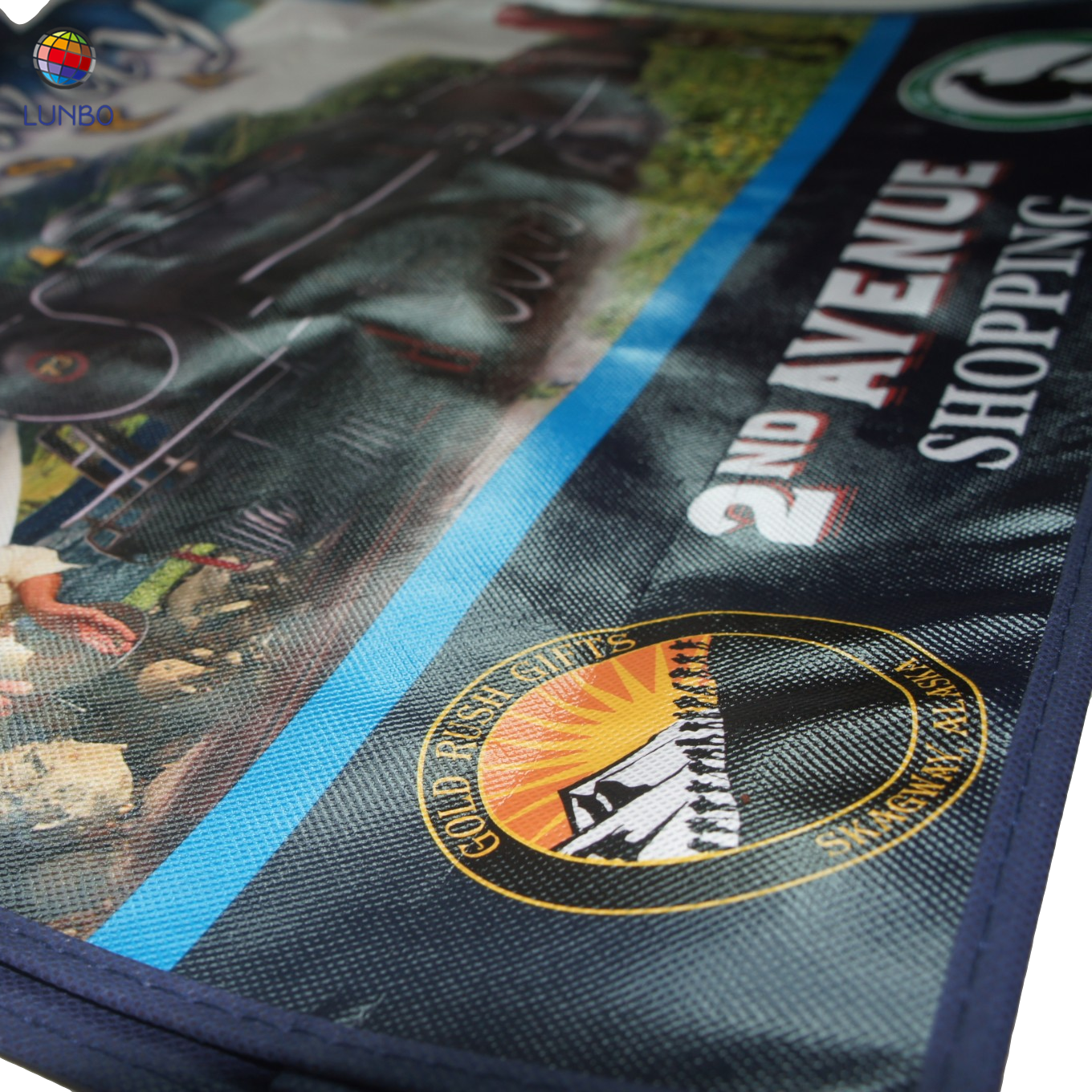 Eco Friendly Recyclable Customized print promotional laminated non woven bag pp non woven shopping bag