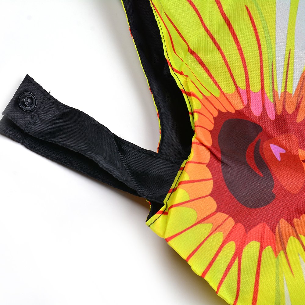 Eco friendly rPET 190T 210D Reusable foldable shopping bag Custom Logo RPET Folding Shopping Bags