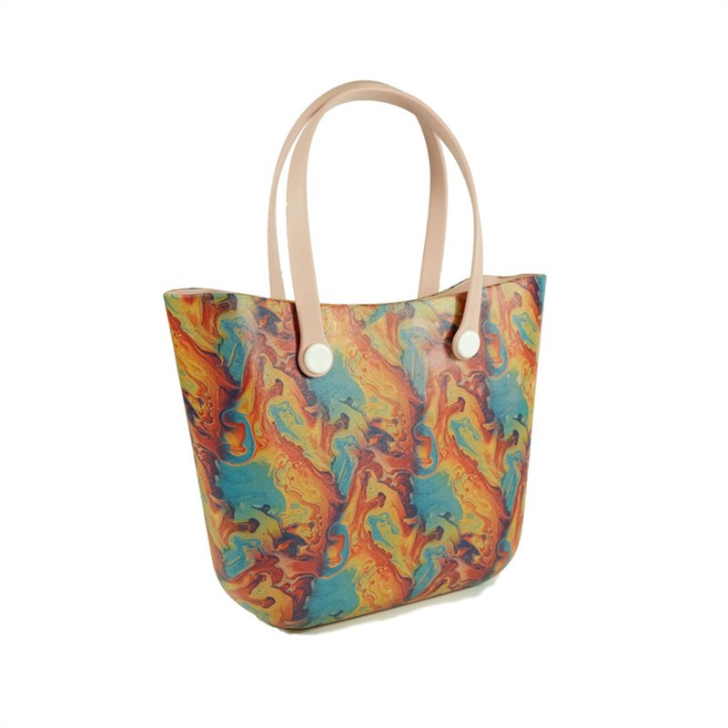 Best-selling high-quality women's customized logo silicone jelly shopping Bag with large capacity waterproof EVA beach hand bag