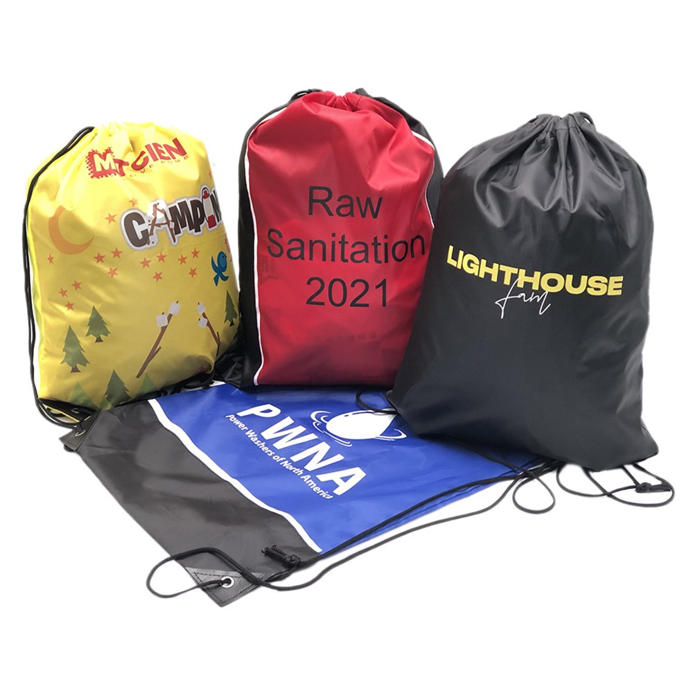 Promotion Light Backpack Custom Nylon Non Woven Cotton Canvas Shopping Bag Polyester Fabric Drawstring Bag Draw String Bag
