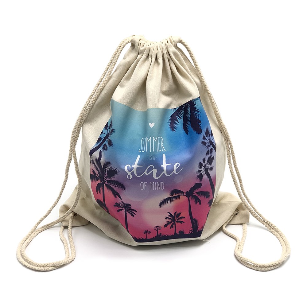Promotion Light Backpack Custom Nylon Non Woven Cotton Canvas Shopping Bag Polyester Fabric Drawstring Bag Draw String Bag