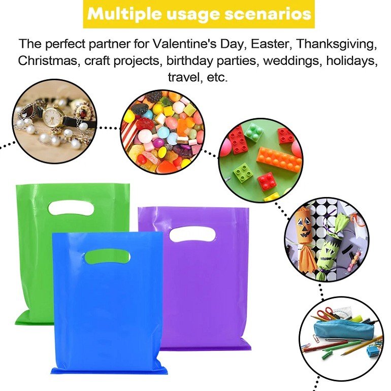 China Manufacture Bags Supplier Die Cut Handle Pink Plastic Bags Custom Logo Printing Shopping Bag For Clothing Packaging