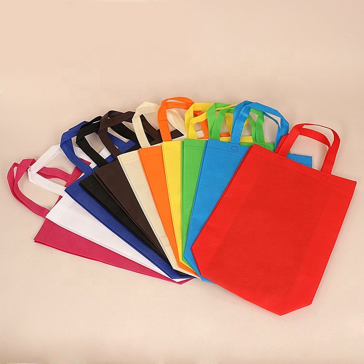 Custom Personalizada Non Woven Ecobag Shopper Bag Wholesale Grocery Reusable Shopping Bag With Loop Handle
