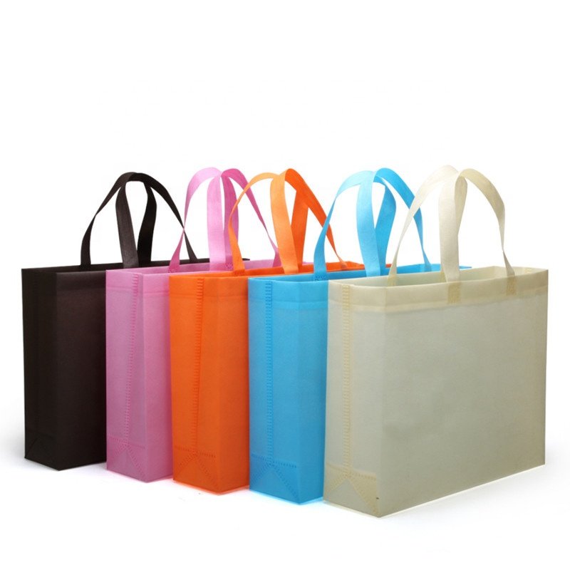 Custom Personalizada Non Woven Ecobag Shopper Bag Wholesale Grocery Reusable Shopping Bag With Loop Handle