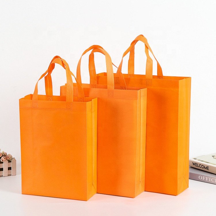 Custom Personalizada Non Woven Ecobag Shopper Bag Wholesale Grocery Reusable Shopping Bag With Loop Handle