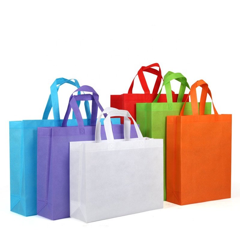 Custom Personalizada Non Woven Ecobag Shopper Bag Wholesale Grocery Reusable Shopping Bag With Loop Handle
