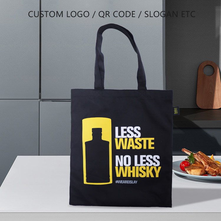 Custom cotton bag with logo reusable canvas shopping handbag tote bag