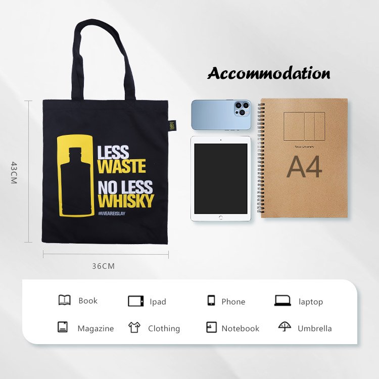 Custom cotton bag with logo reusable canvas shopping handbag tote bag