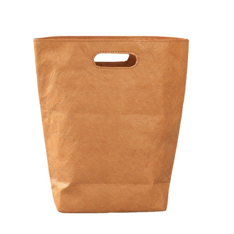 New Style DuPont Tyvek Paper Printed LOGO Vintage Kraft Outgoing Shopping Handbag Waterproof One Shoulder Beach Bag