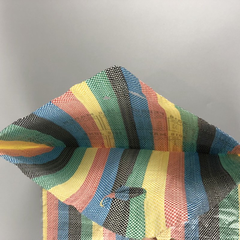 MINCHENG calendar printing rainbow color shopping bags PP woven bag