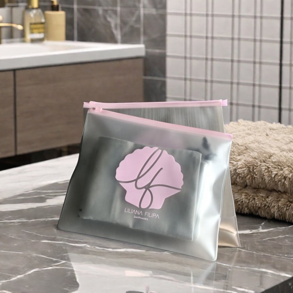 Multifunctional Underwear Storage Bag Transparent Plastic Travel Storage Bag with Zip Clothes Packing Underwear Other Essentials