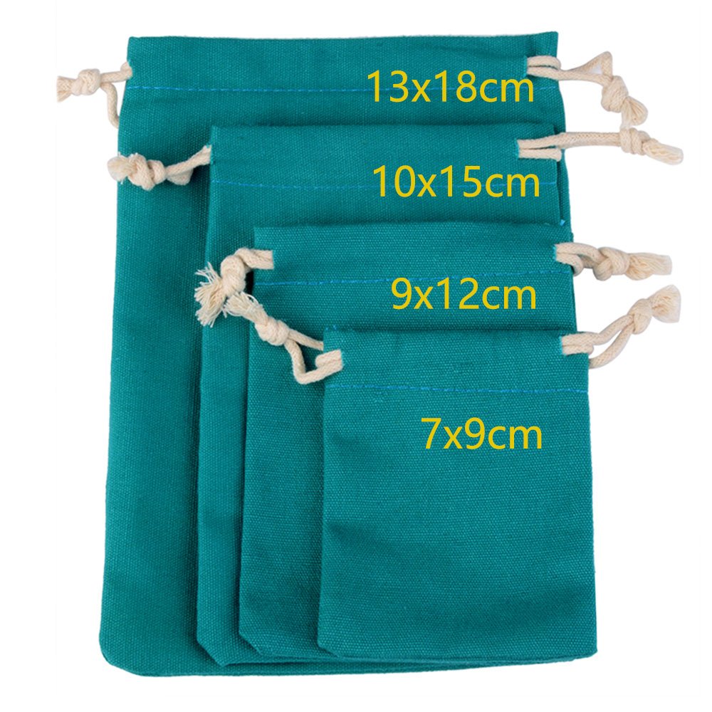 Eco Custom Food Grade Natural Double String Cotton Reusable Drawstring Bag shopping bags