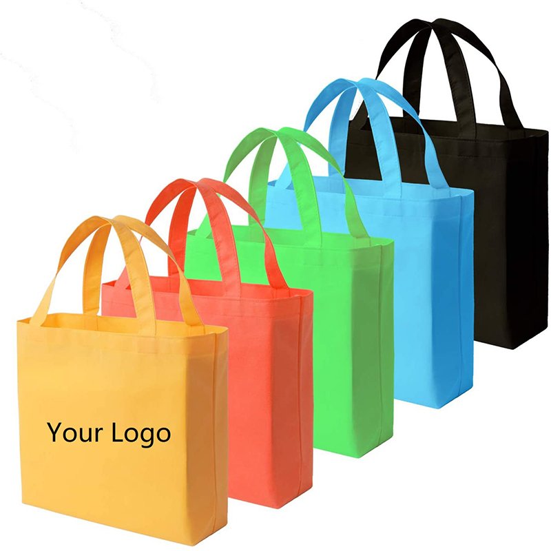 Cheap Wholesale Reusable Eco-Friendly Large Capacity Blank Grocery Nonwoven Shopping Bag With Custom Logo
