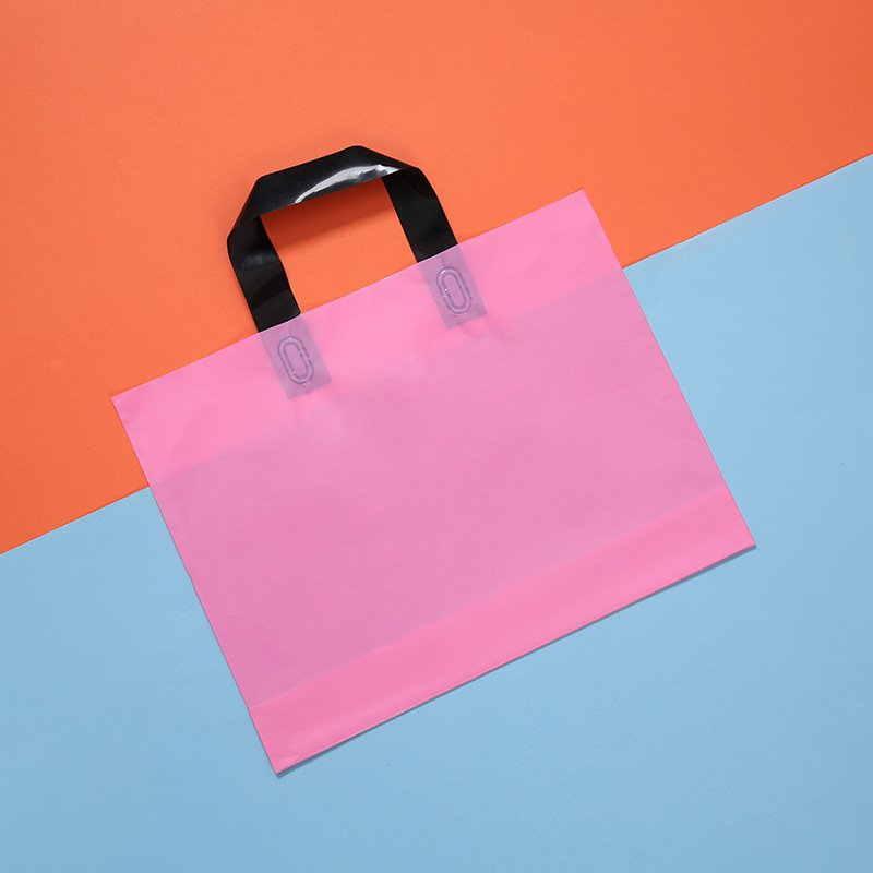 HOT SALE Clothes gift shopping thickened PE bags with handle degradable plastic bag