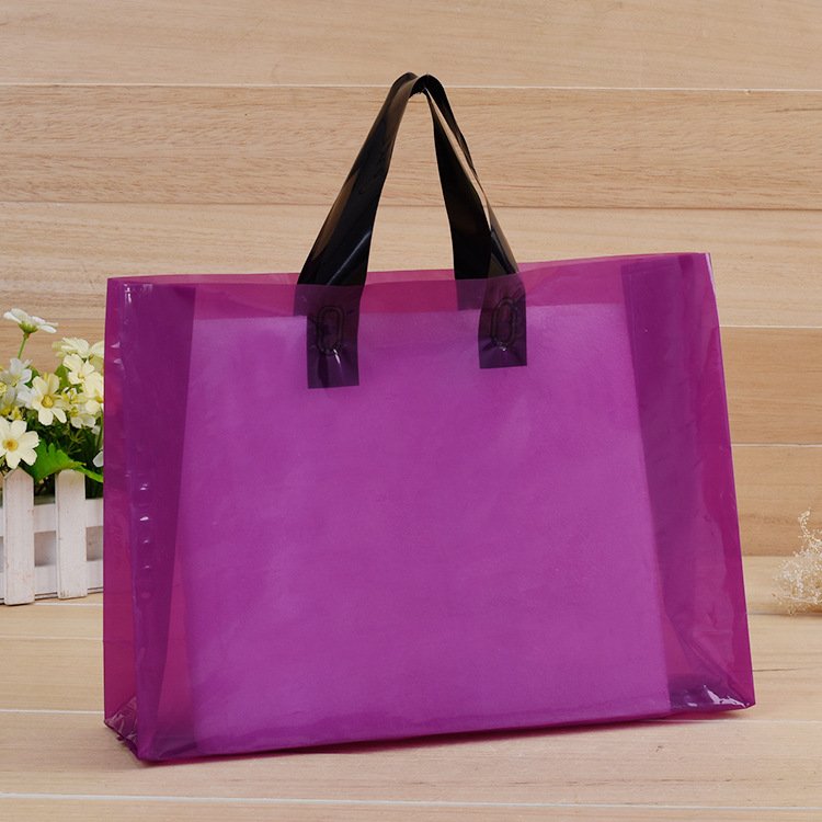 HOT SALE Clothes gift shopping thickened PE bags with handle degradable plastic bag