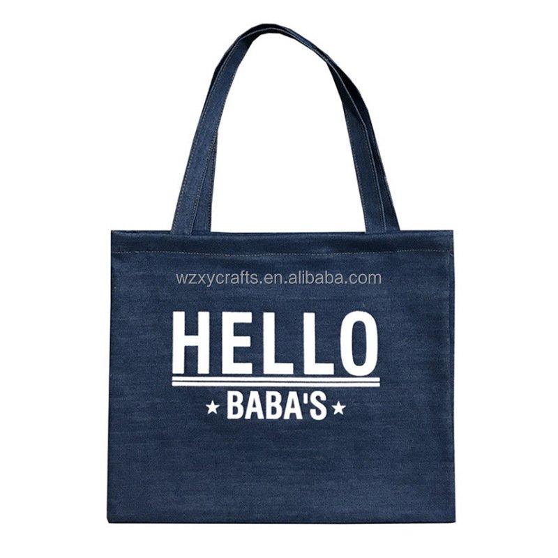 cotton bag canvas zipper Customized Logo tote shopping bag canvas bag with logo