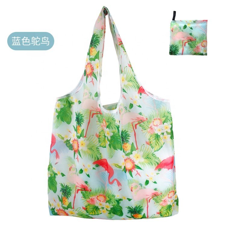 Ulikeke High Quality Grocery Bag, Promotion Reusable 190T Polyester Foldable Shopping Bag