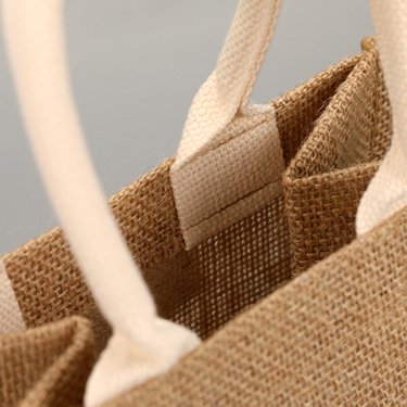 Custom Logo Hemp Linen Burlap Jute Fabric Tote Gunny Beach Bags Shopping Wholesale Manufacturers