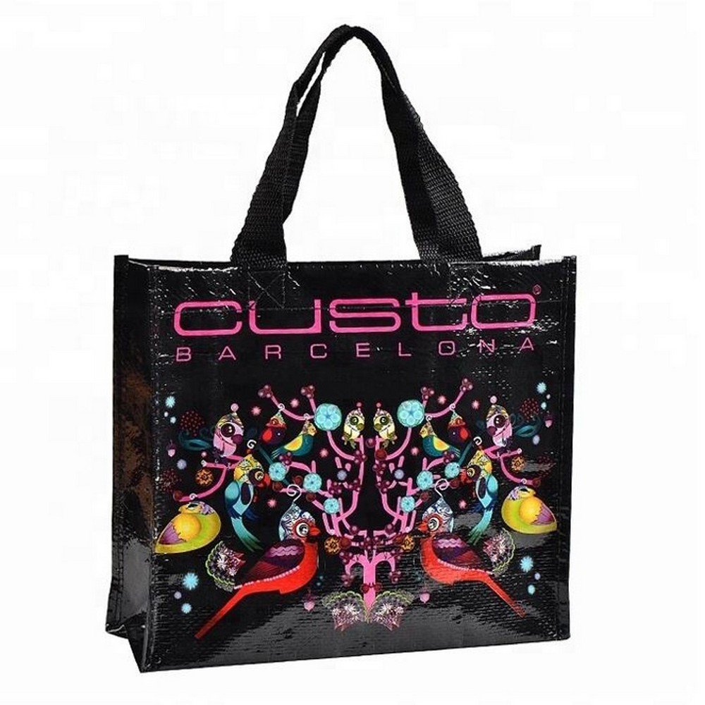 Recyclable Custom Printing Laminated pp woven shopping bag