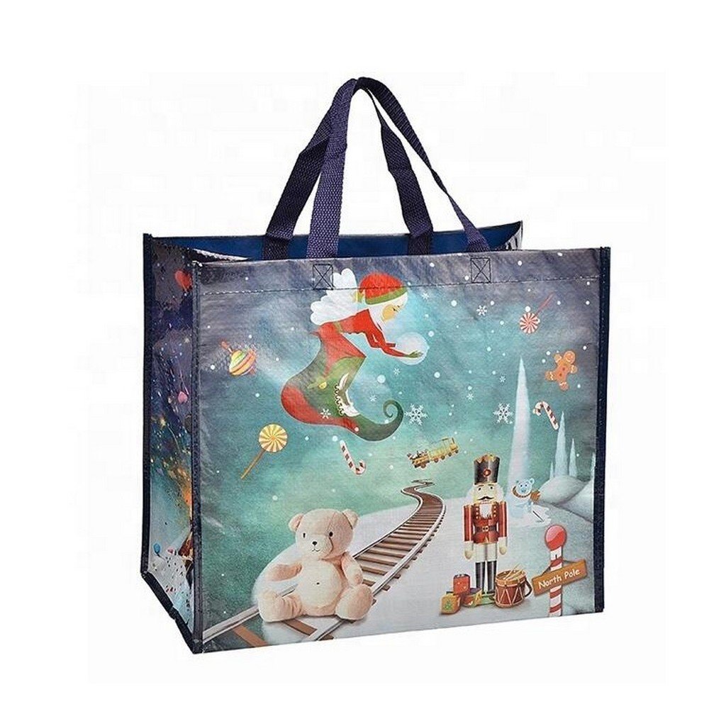 Recyclable Custom Printing Laminated pp woven shopping bag