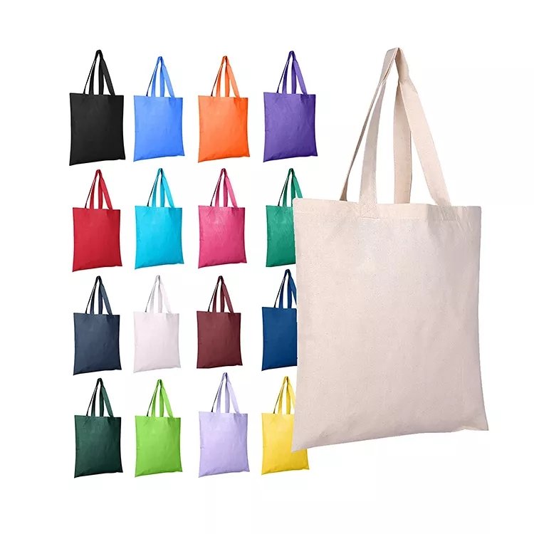 big capacity personalized Promotional wholesale custom 100% natural cotton cotton canvas shopping tote bag